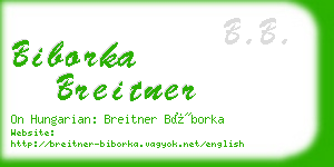 biborka breitner business card